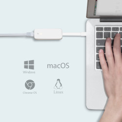 USB Type-c To RJ45 Gigabit Ethernet Network Adapter | APLIUM