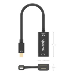Conversor Aisens A125-0904/ Mini DisplayPort Macho - HDMI He | APLIUM