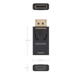 Conversor Aisens A125-0949/ DisplayPort Macho - HDMI Hembra/ | APLIUM