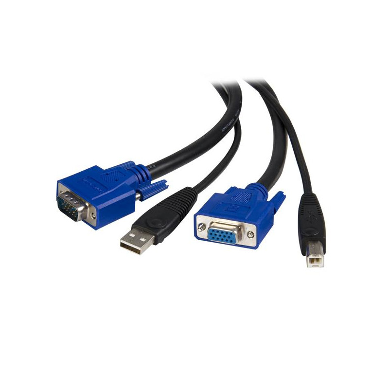 6 ft 2-in-1 USB KVM Cable