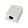 Roseta Surface RJ45 CAT.6 Utp 1 Toma White | APLIUM