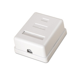Roseta Surface RJ45 CAT.6 Utp 1 Toma White | APLIUM