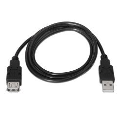 Cable Alargador USB 2.0 Aisens A101-0017/ USB Macho - USB He | APLIUM