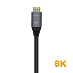 Cable HDMI 2.1 8K Aisens A150-0428/ HDMI Macho - HDMI Macho/ | APLIUM