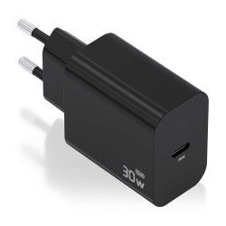Cargador de Pared GaN Aisens A110-0941/ 1xUSB Tipo-C/ 30W/ N | APLIUM