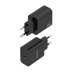Cargador de Pared GaN Aisens A110-0941/ 1xUSB Tipo-C/ 30W/ N | APLIUM