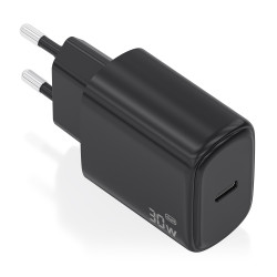 Cargador de Pared GaN Aisens A110-0976/ 1xUSB Tipo-C/ 30W/ N | APLIUM