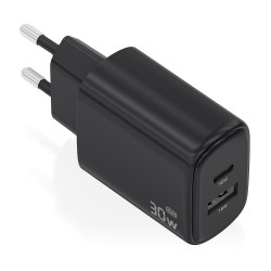 AISENS - Cargador Gan 30W Usb-c PD3.0 QC4.0 Usb-a QC3.0 | APLIUM