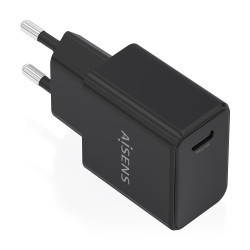 Cargador de Pared GaN Aisens A110-1024/ 1xUSB Tipo-C/ 20W/ N | APLIUM