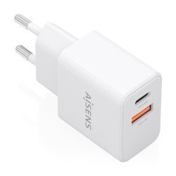 Cargador de Pared GaN Aisens A110-1025/ 1xUSB Tipo-C/ 1xUSB/ | APLIUM