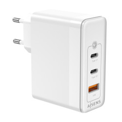 Cargador de Pared GaN Aisens ASCH-100W3P008-W/ 2xUSB Tipo-C/ | APLIUM