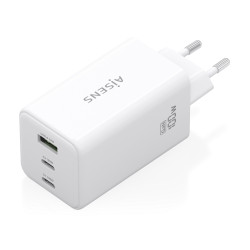 Cargador de Pared GaN Aisens ASCH-100W3P051-W/ 2xUSB Tipo-C/ | APLIUM