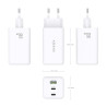 Cargador de Pared GaN Aisens ASCH-100W3P051-W/ 2xUSB Tipo-C/ | APLIUM
