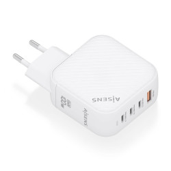 Cargador de Pared GaN Aisens ASCH-100W4P028-W/ 3xUSB Tipo-C/ | APLIUM