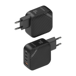 Cargador de Pared GaN Aisens ASCH-100W4P029-BK/ 3xUSB Tipo-C | APLIUM