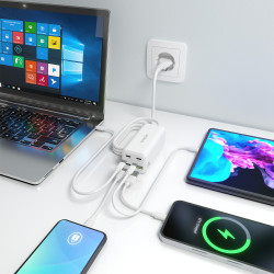 AISENS - Cargador Sobremesa Gan 100W 3XUSB-C PD3.0 QC5.0 | APLIUM