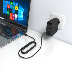 Cargador de Pared Aisens ASCH-1PD65WL80-BK/ 1xUSB Tipo-C/ 65 | APLIUM
