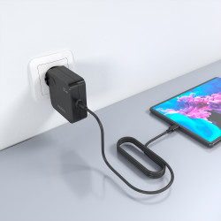 Cargador de Pared Aisens ASCH-1PD65WL80-BK/ 1xUSB Tipo-C/ 65 | APLIUM