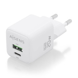 Charger Gan 20W 1XUSB-C PD3.0 QC4.0 1XUSB-A QC3.0 White | APLIUM