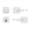 Charger Gan 20W 1XUSB-C PD3.0 QC4.0 1XUSB-A QC3.0 White | APLIUM