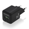 Cargador de Pared GaN Aisens ASCH-25W2P015-BK/ 1xUSB Tipo-C/ | APLIUM