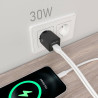 Cargador de Pared GaN Aisens ASCH-30W2P038-BK/ 1xUSB Tipo-C/ | APLIUM
