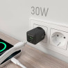 Cargador de Pared GaN Aisens ASCH-30W2P038-BK/ 1xUSB Tipo-C/ | APLIUM