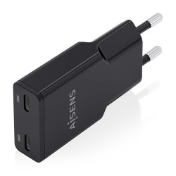 Cargador de Pared GaN Aisens ASCH-30W2P049-BK/ 2xUSB Tipo-C/ | APLIUM
