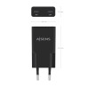 Cargador de Pared GaN Aisens ASCH-30W2P049-BK/ 2xUSB Tipo-C/ | APLIUM