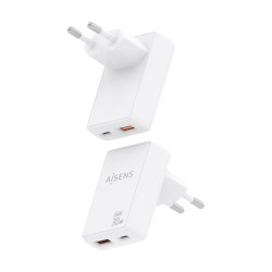 Cargador de Pared GaN Aisens ASCH-30W2P074-W/ 1xUSB Tipo-C/ | APLIUM