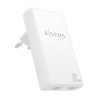 Cargador de Pared GaN Aisens ASCH-65W2P077-W/ 2xUSB Tipo-C/ | APLIUM
