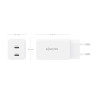 Cargador Gan 65W 2XUSB-C PD3.0 QC4.0 Blanco | APLIUM