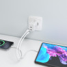Cargador Gan 65W 2XUSB-C PD3.0 QC4.0 Blanco | APLIUM