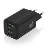 Cargador de Pared GaN Aisens ASCH-65W3P042-BK/ 2xUSB Tipo-C/ | APLIUM