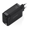Cargador de Pared GaN Aisens ASCH-65W3P071-BK/ 1xUSB Tipo-C/ | APLIUM