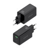 Cargador de Pared GaN Aisens ASCH-65W3P073-BK/ 2xUSB Tipo-C/ | APLIUM