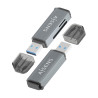 Lector de Tarjetas Externo Aisens ASCR-2A09-GR/ USB 3.1 | APLIUM