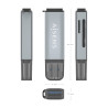 Lector de Tarjetas Externo Aisens ASCR-2A09-GR/ USB 3.1 | APLIUM