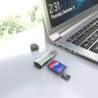 Lector de Tarjetas Externo Aisens ASCR-2A09-GR/ USB 3.1 | APLIUM