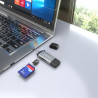 Lector de Tarjetas Externo Aisens ASCR-2AC11-GR/ USB 3.1 | APLIUM