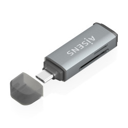 Lector de Tarjetas Externo Aisens ASCR-2C10-GR/ USB 3.1 | APLIUM