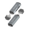 Lector de Tarjetas Externo Aisens ASCR-2C10-GR/ USB 3.1 | APLIUM
