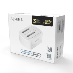 Docking Station para Discos Duros Aisens ASDS-D02W | APLIUM