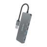 Hub USB 3.2 Aisens A106-0696/ 2xUSB/ 2xUSB Tipo-C/ Gris | APLIUM