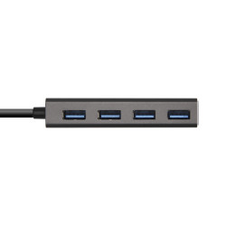 Hub USB Tipo-C Aisens A109-0403/ 4xUSB/ Gris | APLIUM