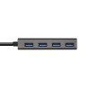 Hub USB Tipo-C Aisens A109-0403/ 4xUSB/ Gris | APLIUM