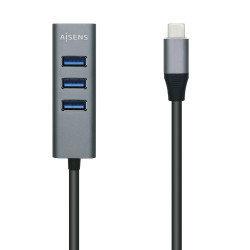Hub USB Tipo-C Aisens A109-0508/ 4xUSB/ Gris | APLIUM