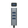 Hub USB Tipo-C Aisens A109-0508/ 4xUSB/ Gris | APLIUM