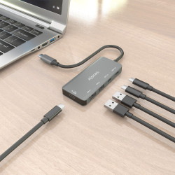 Hub USB Tipo-C Aisens A109-0946/ 2xUSB/ 2xUSB Tipo-C/ 1xUSB | APLIUM