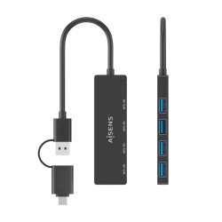Hub USB Tipo-C + USB 3.1 Aisens A109-0987/ 4xUSB | APLIUM